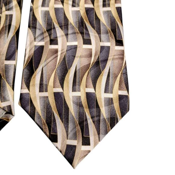 Tie Silk Neutral Colors Nubio Business Professional or Dress Necktie - Picture 4 of 7